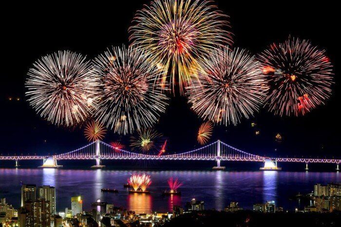 Guten Rutsch - Silvester Feuerwerk Südkorea